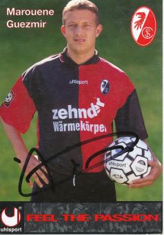 Marouene Guezmir  1996/1997 SC Freiburg Fußball Autogrammkarte original signiert 