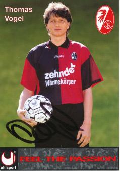 Thomas Vogel  1996/1997 SC Freiburg Fußball Autogrammkarte original signiert 