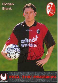 Florian Blank  1996/1997 SC Freiburg Fußball Autogrammkarte original signiert 