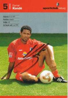 Oumar Konde  2003/2004 SC Freiburg Fußball Autogrammkarte original signiert 