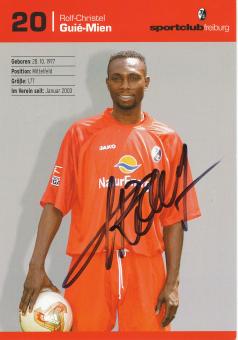 Rolf Christel Guie Mien  2003/2004 SC Freiburg Fußball Autogrammkarte original signiert 