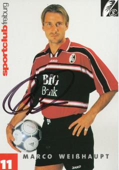 Marco Weißhaupt  2000/2001 SC Freiburg Fußball Autogrammkarte original signiert 