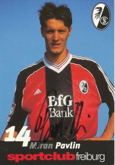 Miran Pavlin  1998/1999  SC Freiburg Fußball Autogrammkarte original signiert 