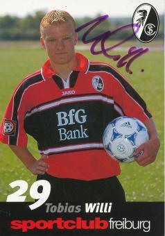 Tobias Willi  1998/1999  SC Freiburg Fußball Autogrammkarte original signiert 