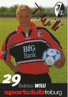Tobias Willi  1998/1999  SC Freiburg Fußball Autogrammkarte original signiert 