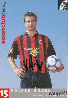Volker Hügel  2001/2002  SC Freiburg Fußball Autogrammkarte original signiert 