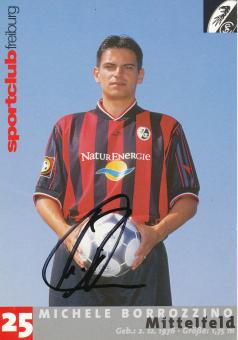 Michele Borrozzino  2001/2002  SC Freiburg Fußball Autogrammkarte original signiert 