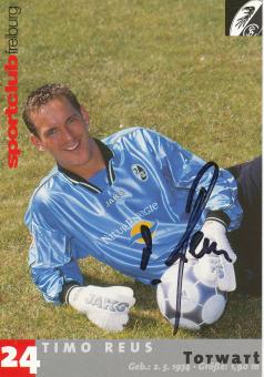 Timo Reus  2001/2002  SC Freiburg Fußball Autogrammkarte original signiert 