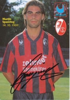 Martin Spanring  1994/1995  SC Freiburg Fußball Autogrammkarte original signiert 