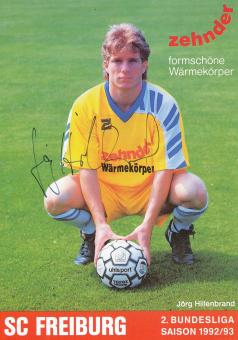 Jörg Hillenbrand 1992/1993  SC Freiburg Fußball Autogrammkarte original signiert 