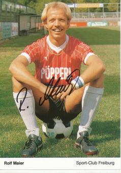 Rolf Meier  1987/1988  SC Freiburg Fußball Autogrammkarte original signiert 
