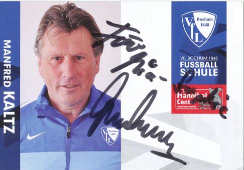 Manfred Kaltz  VFL Bochum  Fußball Autogrammkarte original signiert 