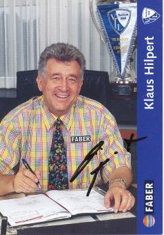 Klaus Hilpert † 2014   1997/1998  VFL Bochum  Fußball Autogrammkarte original signiert 