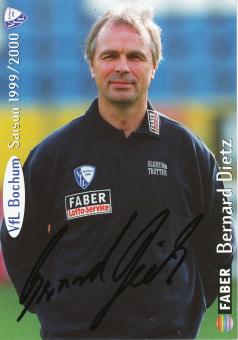 Bernard Dietz  1999/2000  VFL Bochum  Fußball Autogrammkarte original signiert 