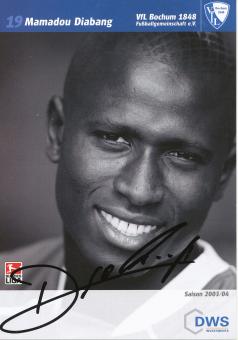Mamadou Diabang  2003/2004  VFL Bochum  Fußball Autogrammkarte original signiert 