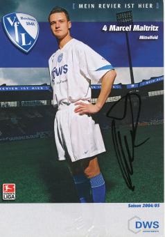 Marcel Maltritz  2004/2005  VFL Bochum  Fußball Autogrammkarte original signiert 