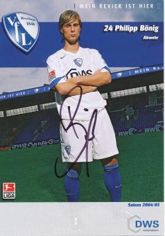 Philipp Bönig  2004/2005  VFL Bochum  Fußball Autogrammkarte original signiert 