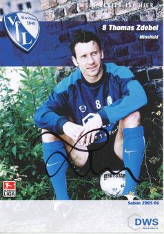 Thomas Zdebel  2005/2006  VFL Bochum  Fußball Autogrammkarte original signiert 