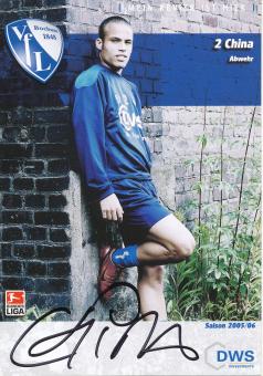 China   2005/2006  VFL Bochum  Fußball Autogrammkarte original signiert 