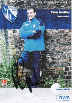 Peter Greiber   2005/2006  VFL Bochum  Fußball Autogrammkarte original signiert 