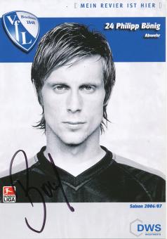 Philipp Bönig  2006/2007  VFL Bochum  Fußball Autogrammkarte original signiert 