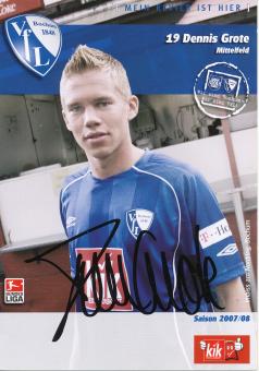 Dennis Grote  2007/2008  VFL Bochum  Fußball Autogrammkarte original signiert 