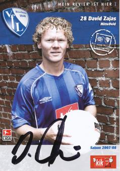David Zajas  2007/2008  VFL Bochum  Fußball Autogrammkarte original signiert 