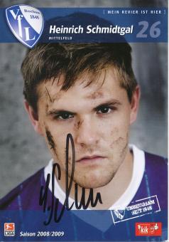 Heinrich Schmidtgal  2008/2009  VFL Bochum  Fußball Autogrammkarte original signiert 