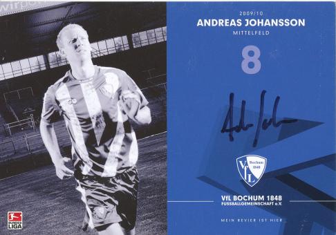 Andreas Johansson  2009/2010  VFL Bochum  Fußball Autogrammkarte original signiert 