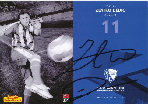 Zlatko Dedic  2009/2010  VFL Bochum  Fußball Autogrammkarte original signiert 