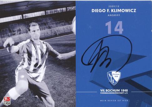 Diego Klimowicz  2009/2010  VFL Bochum  Fußball Autogrammkarte original signiert 