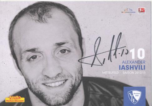 Alexander Iashvili  2012/2013  VFL Bochum  Fußball Autogrammkarte original signiert 