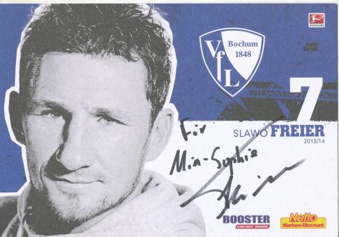 Slawo Freier  2013/2014  VFL Bochum  Fußball Autogrammkarte original signiert 