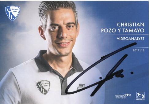 Christian Pozo Y Tamayo  2017/2018  VFL Bochum  Fußball Autogrammkarte original signiert 