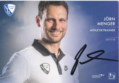Jörn Menger  2017/2018  VFL Bochum  Fußball Autogrammkarte original signiert 