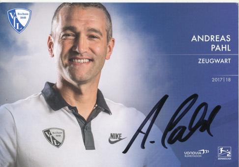 Andreas Pahl  2017/2018  VFL Bochum  Fußball Autogrammkarte original signiert 