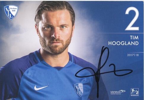 Tim Hoogland  2017/2018  VFL Bochum  Fußball Autogrammkarte original signiert 