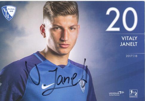 Vitaly Janelt  2017/2018  VFL Bochum  Fußball Autogrammkarte original signiert 