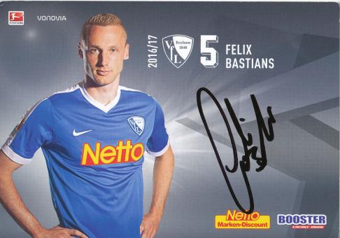 Felix Bastians  2016/2017  VFL Bochum  Fußball Autogrammkarte original signiert 
