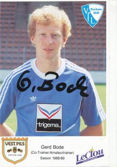 Gerd Bode  1988/1989  VFL Bochum  Fußball Autogrammkarte original signiert 
