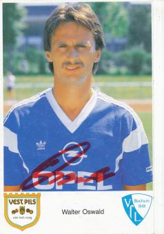 Walter Oswald  1987/1988  VFL Bochum  Fußball Autogrammkarte original signiert 