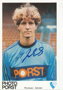 Michael Jakobs  1980/1981  VFL Bochum  Fußball Autogrammkarte original signiert 