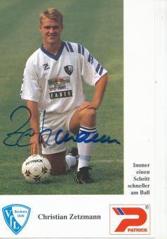 Christian Zetzmann  1992/1993  VFL Bochum  Fußball Autogrammkarte original signiert 