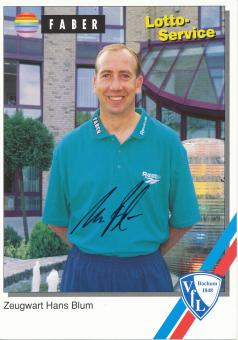 Hans Blum 1994/1995  VFL Bochum  Fußball Autogrammkarte original signiert 