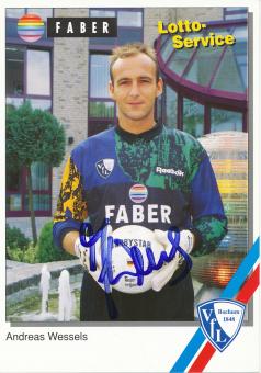 Andreas Wessels 1994/1995  VFL Bochum  Fußball Autogrammkarte original signiert 