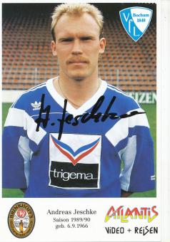 Andreas Jeschke  1989/1990  VFL Bochum  Fußball Autogrammkarte original signiert 