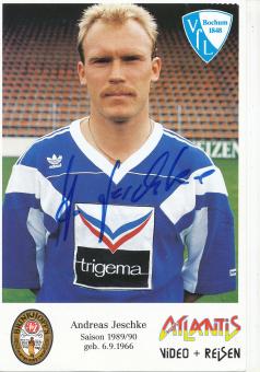 Andreas Jeschke  1989/1990  VFL Bochum  Fußball Autogrammkarte original signiert 