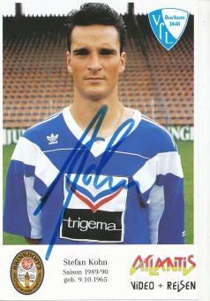 Stefan Kohn  1989/1990  VFL Bochum  Fußball Autogrammkarte original signiert 