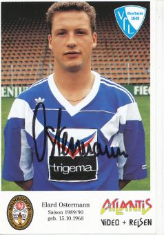 Elard Ostermann  1989/1990  VFL Bochum  Fußball Autogrammkarte original signiert 