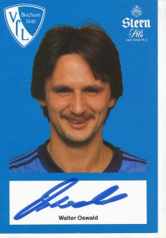 Walter Oswald  1982/1983  VFL Bochum  Fußball Autogrammkarte original signiert 